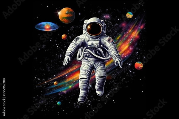 Obraz Astronaut abstruct art
