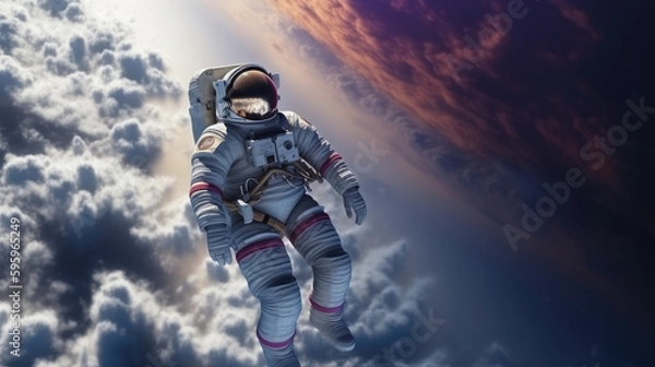Fototapeta Astronaut floating
