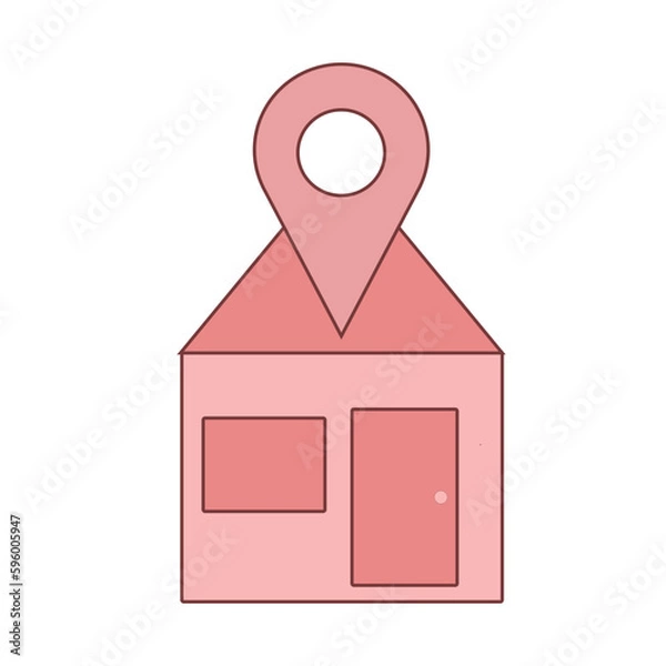 Obraz Location Icon Illustration
