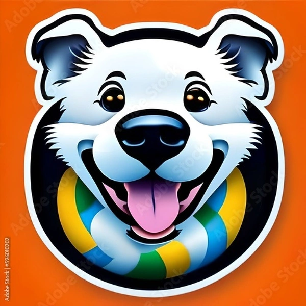 Obraz cartoon lion head