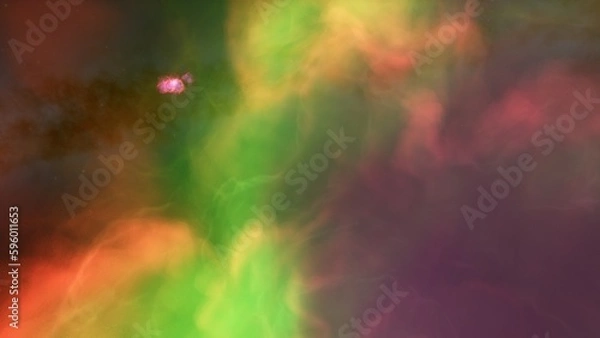 Fototapeta Space background with realistic nebula and shining stars. Colorful cosmos with stardust and milky way. Magic color galaxy. Infinite universe and starry night. 3d render
