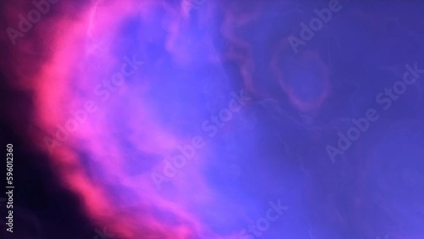 Fototapeta nebula gas cloud in deep outer space, science fiction illustration, colorful space background with stars 3d render