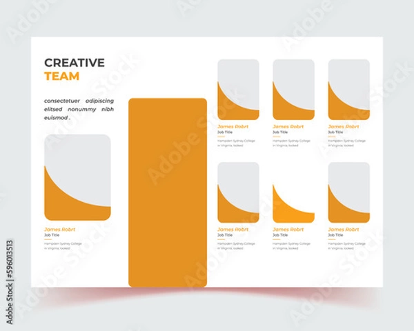Fototapeta school admission banner, social media, corporate company profile brochure template design, any template vector, yellow color shape template design, Company profile brochure template  cover 