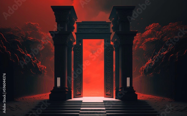 Obraz The gates  to hell