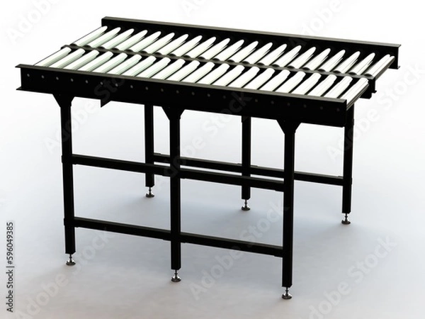 Fototapeta Free Roller Conveyor 3D model