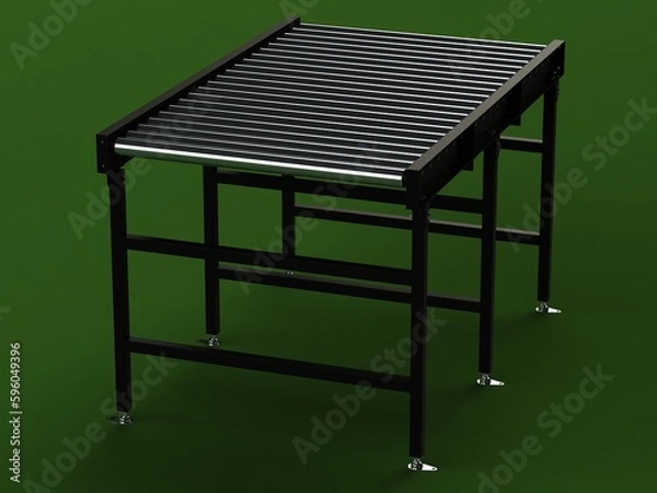 Fototapeta Free Roller Conveyor 3D model