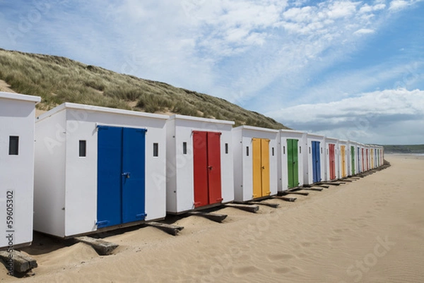 Obraz Woolacombe Beach Huts