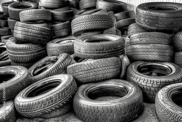 Obraz stack of tires
