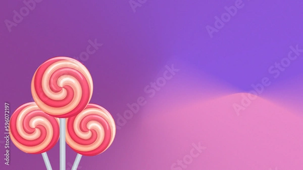 Fototapeta Caramelo Rosa