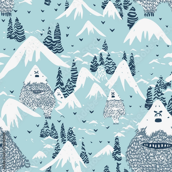 Obraz Yeti Pattern