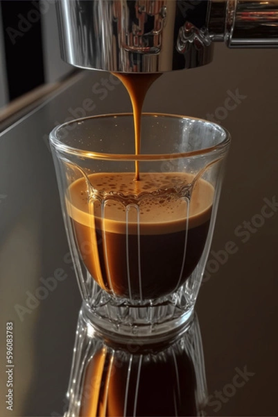 Obraz glass of espresso coffee