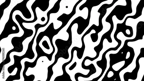 Obraz black and white pattern of zebra