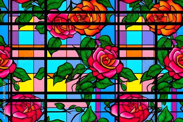 Fototapeta  Rose pattern