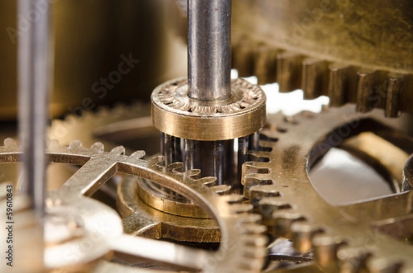 Obraz mechanizm zegarowy;