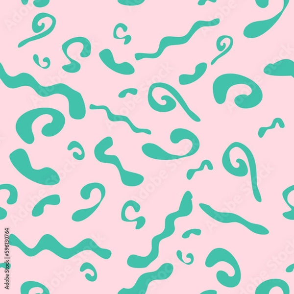 Obraz seamless organic swirl pattern