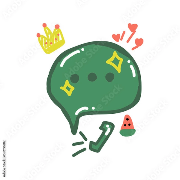 Fototapeta Chat icon