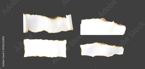 Obraz burnt paper for background