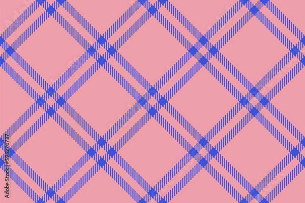 Fototapeta Vector fabric seamless. Texture plaid tartan. Pattern textile background check.