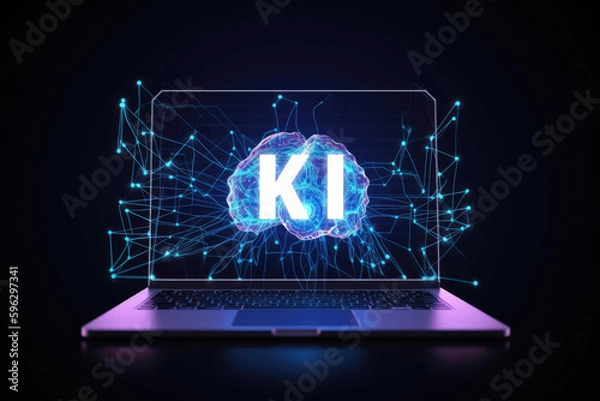 Fototapeta Künstliche Intelligenz, Konzept Illustration - Generative AI