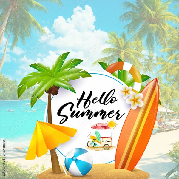 Obraz summer background