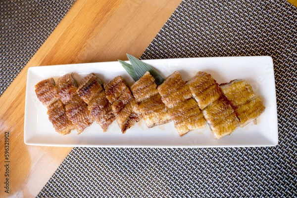 Obraz grilled eel on a plate