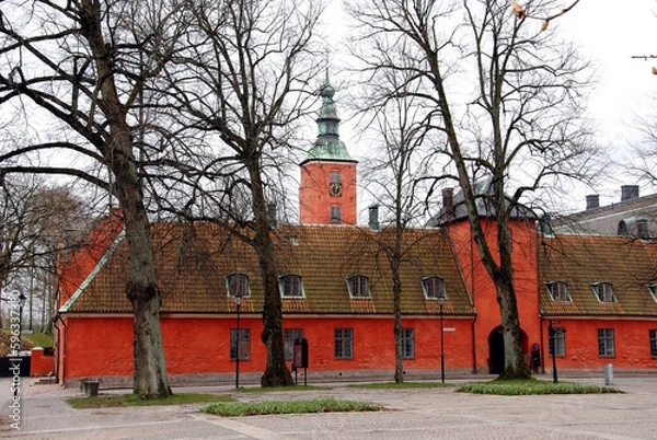 Fototapeta Halmstad Castle (Halmstads slott), a 17th-century castle in Halmstad, in the province of Halland, Sweden