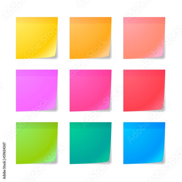 Obraz Colored posit set