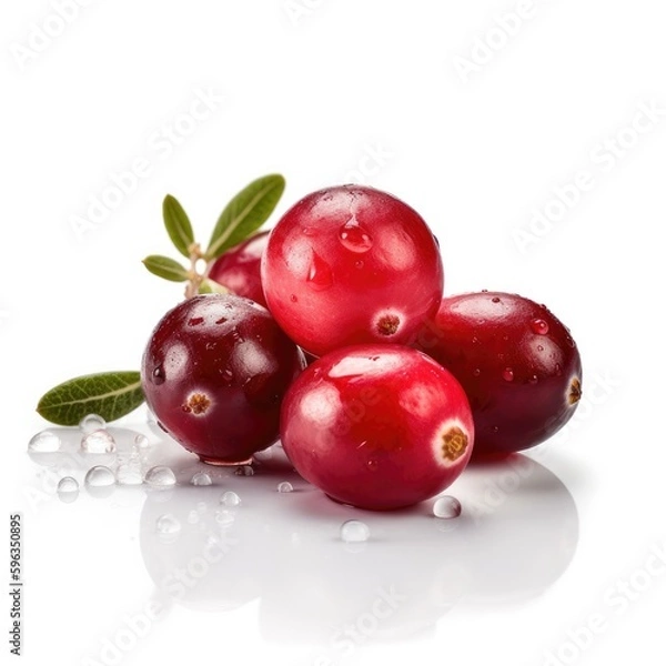 Obraz Cranberry fruit isolated on white background.