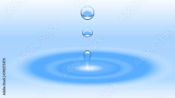 Obraz drop of water vector