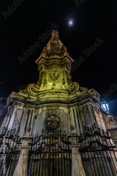 Obraz Napoli - Piazza Gesù - obelisco