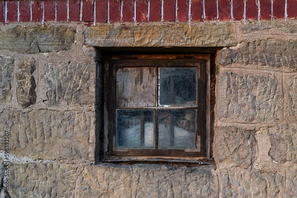 Fototapeta old wooden window