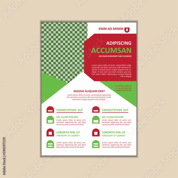 Obraz Business Flyer design template