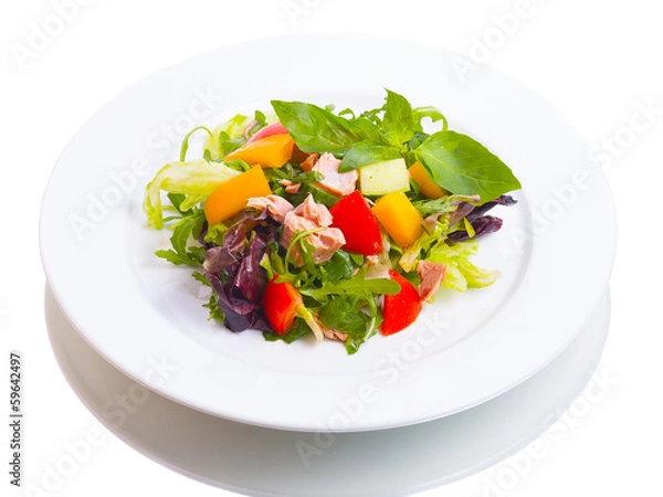 Fototapeta Beautiful vegetable salad