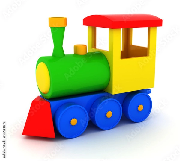 Fototapeta Toy train