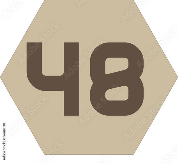 Fototapeta Numbers from 1 to 50 icon PNG for websites developer, social media, layouts, art, collages and infographics