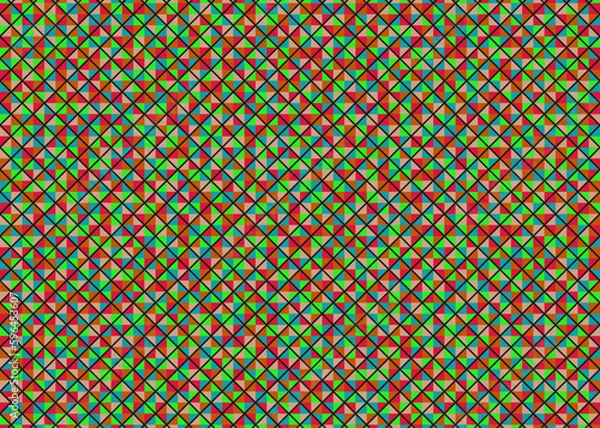 Fototapeta Color Rhombus tile tessellation pattern illustration