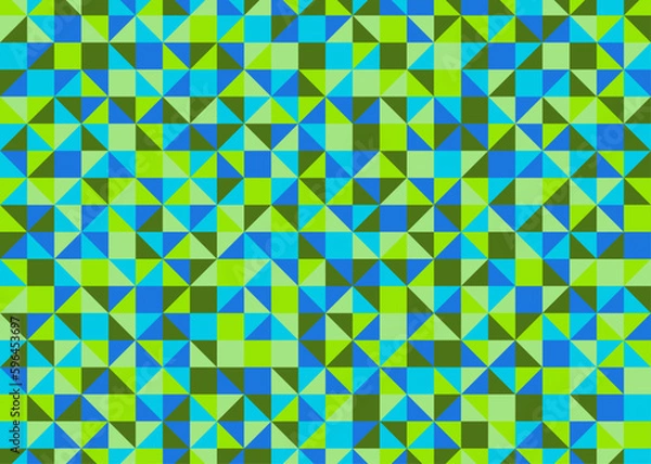 Fototapeta Color Rhombus tile tessellation pattern illustration