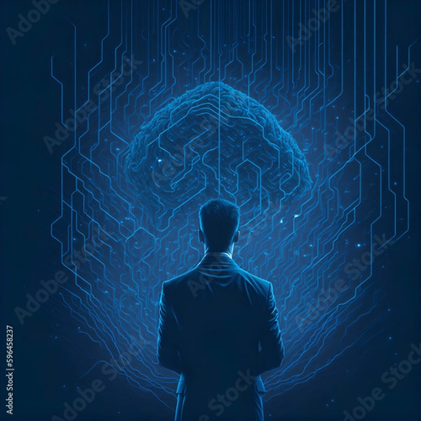 Obraz Embracing the Future: The Brain Behind the Business. Generative AI