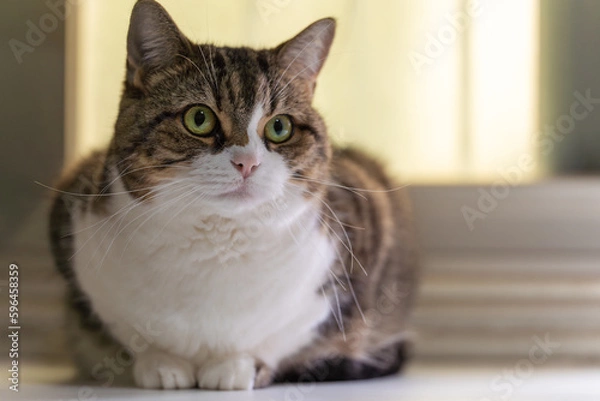 Fototapeta cat on the table