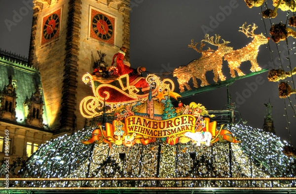 Fototapeta Hamburger Weihnachtsmarkt.