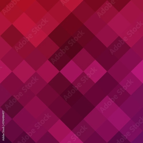 Fototapeta Geometric background. Red Pixel pattern. polygonal style. eps 10