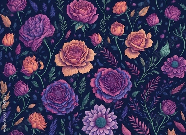 Obraz Roses pattern