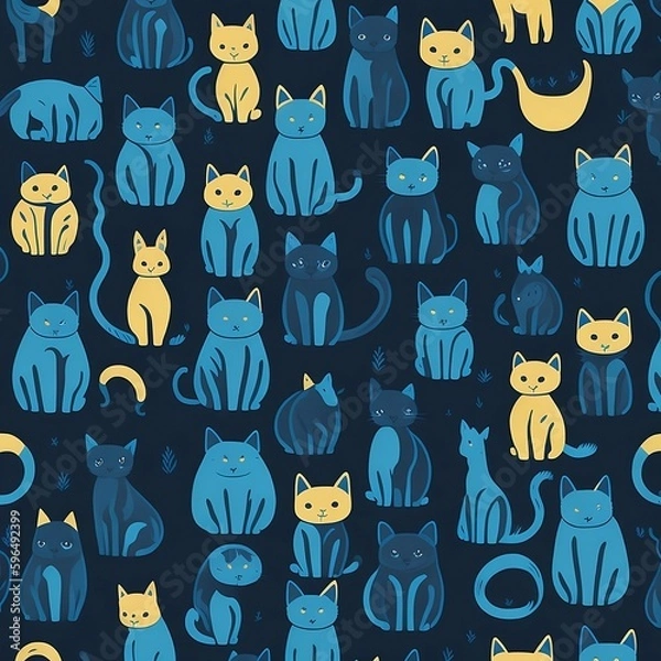 Obraz Cats pattern