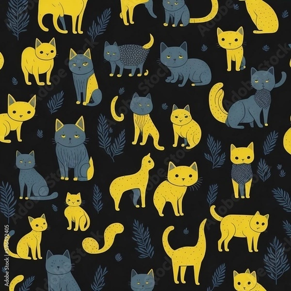 Obraz Cats pattern