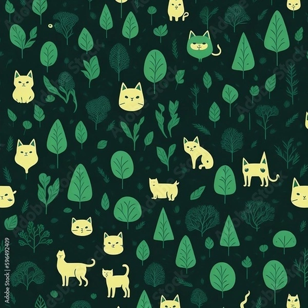 Obraz Cats pattern