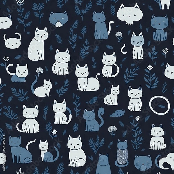 Obraz Cats pattern