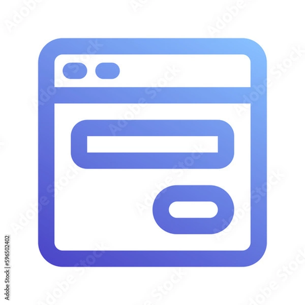 Obraz contact form gradient icon