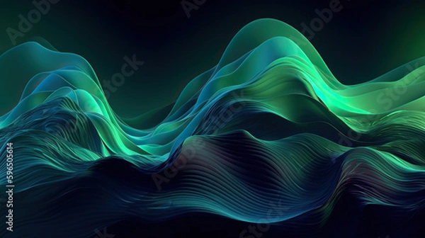 Obraz abstract background with waves