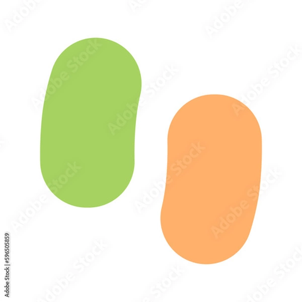 Fototapeta jelly beans flat icon