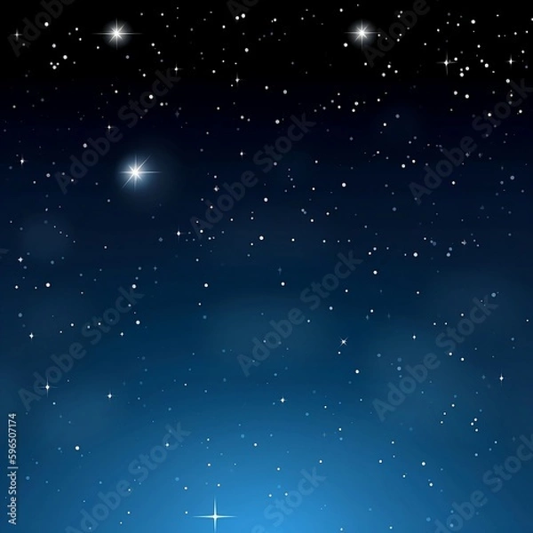 Obraz Night Sky: A Spectacular View (ai generated)